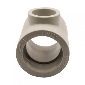 Тройник переходной 63х40х63 EVER® plast  СЕРЫЙ (Россия)