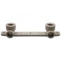 Уголок комб. вн 20х1/2'' с креплением двойной EVER® plast  СЕРЫЙ (Россия)