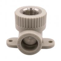 Уголок комб. вн 20х1/2'' с креплением EVER® plast  СЕРЫЙ (Россия)