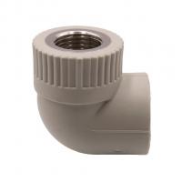 Уголок комб. вн 25х1/2'' EVER® plast  СЕРЫЙ (Россия)