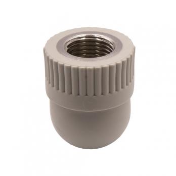 Уголок комб. вн 25х1/2'' EVER® plast  СЕРЫЙ (Россия)