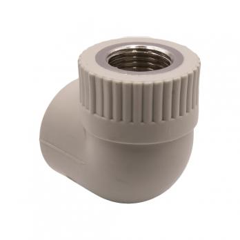 Уголок комб. вн 25х1/2'' EVER® plast  СЕРЫЙ (Россия)