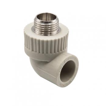 Уголок комб. нар 20х1/2'' EVER® plast  СЕРЫЙ (Россия)