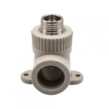 Уголок комб. нар 25х1/2'' с креплением EVER® plast  СЕРЫЙ (Россия)