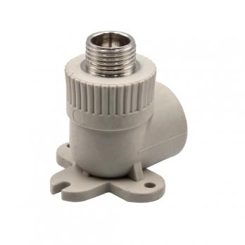 Уголок комб. нар 25х1/2'' с креплением EVER® plast  СЕРЫЙ (Россия)