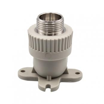 Уголок комб. нар 25х3/4'' с креплением EVER® plast   СЕРЫЙ (Россия)