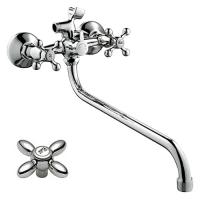 Смеситель для ванны и раковины 1/2 кер HB2227-2 HAIBA картридж перекл