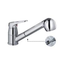 Смеситель для кухни душ 35к HB6013 HAIBA выдвижная лейка,с/отв  п/шпильку