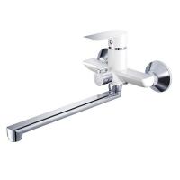 Смеситель для ванны и раковины 35к HB22505-8 HAIBA L-нос БЕЛЫЙ/ХРОМ