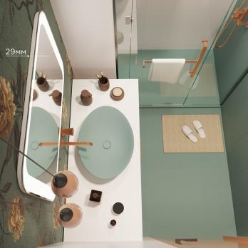 Зеркало MIXLINE "Индиго" 800*550 (ШВ) сенсорный выключатель, светодиодная подсветка