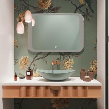 Зеркало MIXLINE "Индиго" 800*550 (ШВ) сенсорный выключатель, светодиодная подсветка