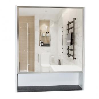 Зеркальный шкаф "Сура 60" без подсветки, без полок (ПВХ)