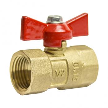 Кран шаровой 1/2'' вн/вн бабочка Практик 130  ГАЛЛОП