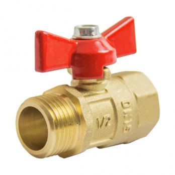 Кран шаровой 1/2'' вн/нар бабочка Практик 131  ГАЛЛОП