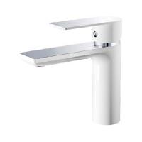 Смеситель для раковины 35к HB10505-8 HAIBA б/отв п/шпильку БЕЛЫЙ/ХРОМ