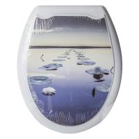Сиденье для унитаза "Универсал Декор" Кувшинки Европласт