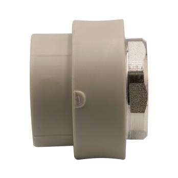 Муфта комб. вн 40х1 1/4'' под ключ EVER® plast  СЕРЫЙ (Россия)