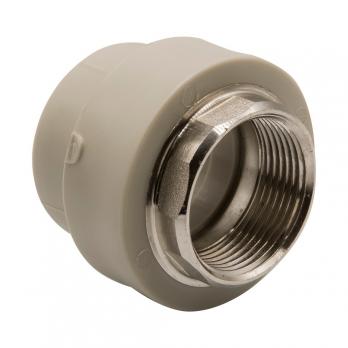 Муфта комб. вн 40х1 1/4'' под ключ EVER® plast  СЕРЫЙ (Россия)