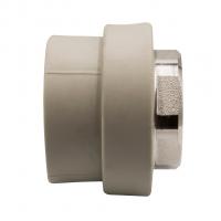 Муфта комб. вн 50х1 1/2'' под ключ EVER® plast  СЕРЫЙ (Россия)