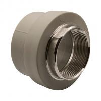 Муфта комб. вн 63х2'' под ключ EVER® plast  СЕРЫЙ (Россия)