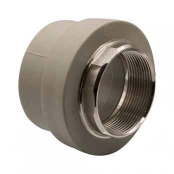 Муфта комб. вн 63х2'' под ключ EVER® plast  СЕРЫЙ (Россия)