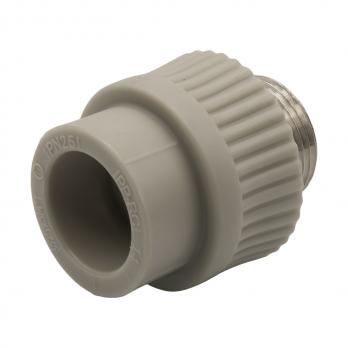 Муфта комб. нар 25х3/4'' EVER® plast  СЕРЫЙ (Россия)