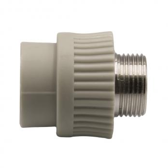 Муфта комб. нар 25х3/4'' EVER® plast  СЕРЫЙ (Россия)