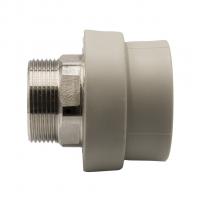 Муфта комб. нар 50х1 1/2'' под ключ EVER® plast  СЕРЫЙ (Россия)