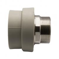 Муфта комб. нар 63х2'' под ключ EVER® plast  СЕРЫЙ (Россия)