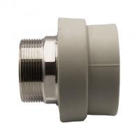 Муфта комб. нар 63х2'' под ключ EVER® plast  СЕРЫЙ (Россия)