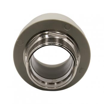 Муфта комб. нар 63х2'' под ключ EVER® plast  СЕРЫЙ (Россия)