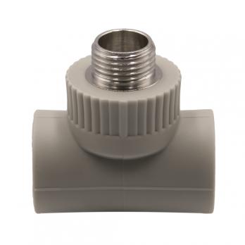 Тройник комб. нар 25х1/2''х25 EVER® plast  СЕРЫЙ (Россия)