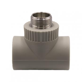 Тройник комб. нар 32х3/4''х32 EVER® plast  СЕРЫЙ (Россия)