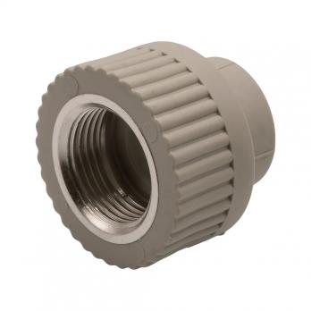 Муфта комб. вн 20х3/4'' EVER® plast  СЕРЫЙ (Россия)