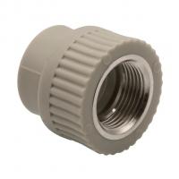 Муфта комб. вн 25х3/4'' EVER® plast  СЕРЫЙ (Россия)