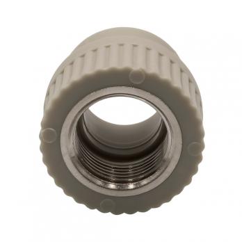 Муфта комб. вн 25х3/4'' EVER® plast  СЕРЫЙ (Россия)