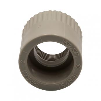 Муфта комб. вн 32х3/4'' EVER® plast  СЕРЫЙ (Россия)