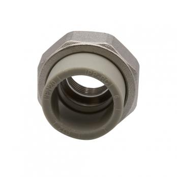 Муфта комб. разъемная, вн 32х3/4'' EVER® plast  СЕРЫЙ (Россия)