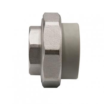 Муфта комб. разъемная, вн 50х1 1/2'' EVER® plast  СЕРЫЙ (Россия)