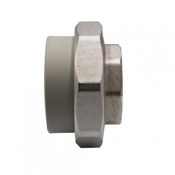 Муфта комб. разъемная, вн 63х2'' EVER® plast  СЕРЫЙ (Россия)