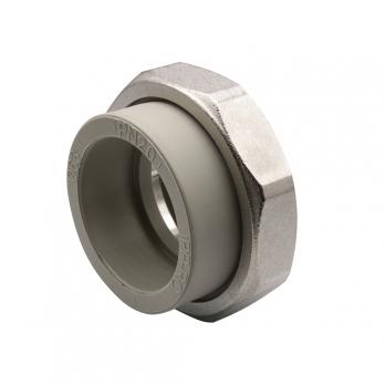 Муфта комб. разъемная, вн 63х2'' EVER® plast  СЕРЫЙ (Россия)