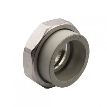 Муфта комб. разъемная, вн 63х2'' EVER® plast  СЕРЫЙ (Россия)