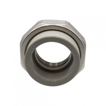 Муфта комб. разъемная, вн 63х2'' EVER® plast  СЕРЫЙ (Россия)