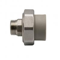 Муфта комб. разъемная, нар 25х1/2'' EVER® plast  СЕРЫЙ (Россия)