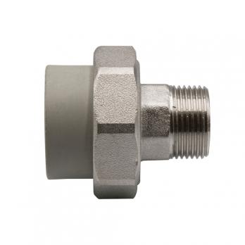 Муфта комб. разъемная, нар 32х3/4'' EVER® plast  СЕРЫЙ (Россия)