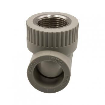 Тройник комб. вн 25х3/4''х25 EVER® plast  СЕРЫЙ (Россия)