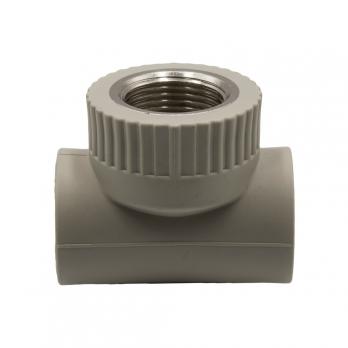 Тройник комб. вн 25х3/4''х25 EVER® plast  СЕРЫЙ (Россия)