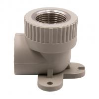 Уголок комб. вн 25х3/4'' с креплением EVER® plast   СЕРЫЙ (Россия)