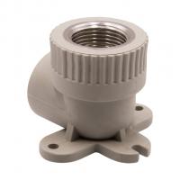 Уголок комб. вн 25х3/4'' с креплением EVER® plast   СЕРЫЙ (Россия)