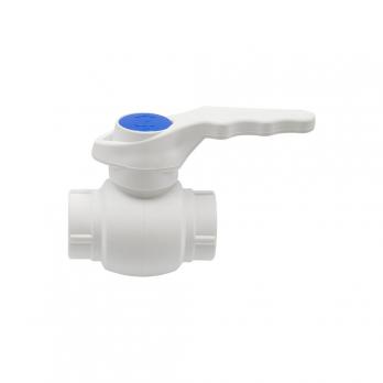 Кран шар 20 ручка PP-R EVER® plast БЕЛЫЙ (Россия)